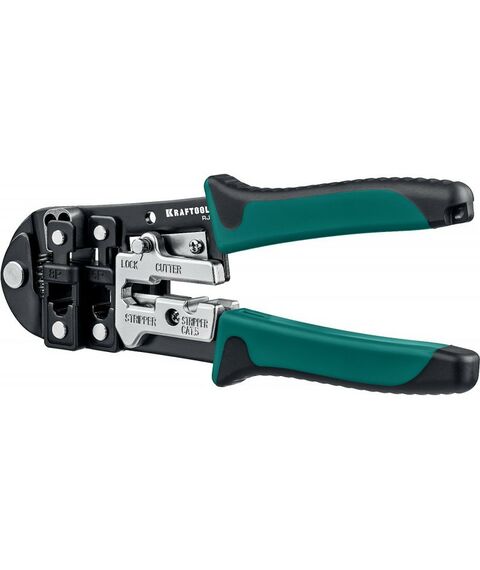 Электромонтажный инструмент: Кримпер универсальный KRAFTOOL RJ RJ45, RJ11/RJ12 [22699] фотографии