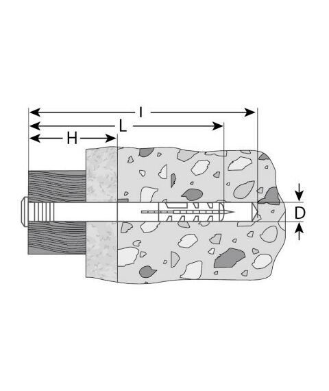 Дюбели: Дюбель-гвоздь полипропиленовый Зубр 6 x 60 мм грибовидный бортик, 1200 шт [4-301350-06-060] фотографии