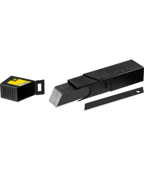 Столярно-слесарный инструмент: Лезвие OLFA EXCEL BLACK OL-LBB-50B сегментированное, 8 сегментов, 18х100х0.5мм, 50шт фотографии
