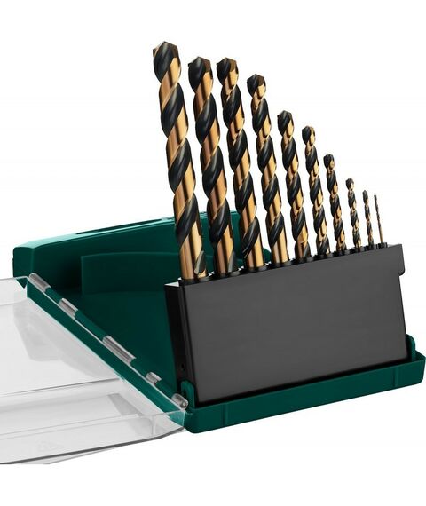 Буры, пики, коронки, сверла: Набор сверл по металлу KRAFTOOL 29656-H10 COBALT 10шт(1-10мм), HSS-Co(8%), сталь М42(S2-10-1-8) фотографии