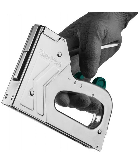 Степлеры: Стальной рессорный степлер KRAFTOOL HARD-140 тип 140(6-16мм)/300/500 [3185] фотографии