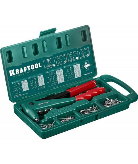 Заклепочники: Заклепочник KRAFTOOL X-3 в кейсе, литой корпус [31170-H6_z01] фотографии