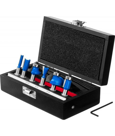 Принадлежности для фрезерных станков: Набор профильных фрез по дереву Зубр 28795-H6 6шт [28795-H6] фотографии