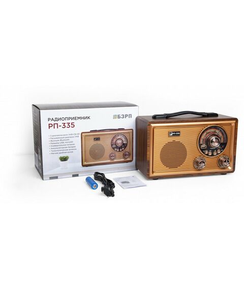 Радиоприемники, радиочасы: Радиоприемник БЗРП РП-335 УКВ 64-108МГц фотографии