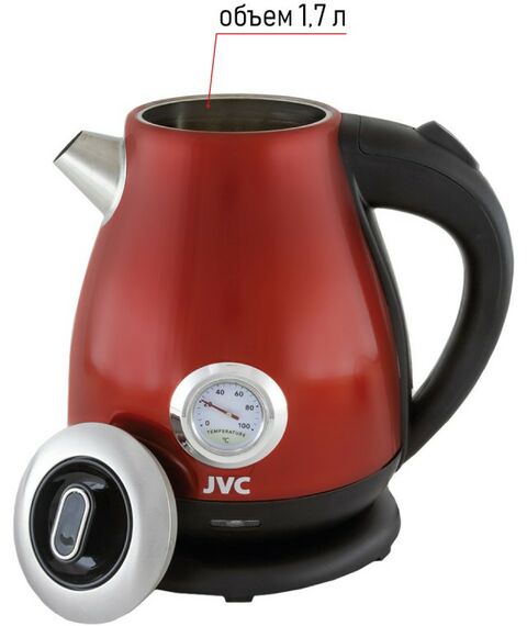 Чайники, термопоты: Чайник JVC JK-KE1717 red фотографии