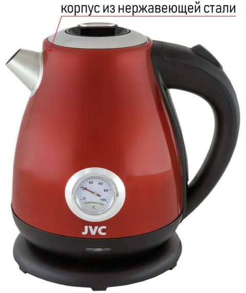 Чайники, термопоты: Чайник JVC JK-KE1717 red фотографии