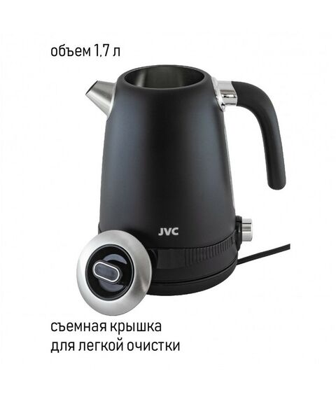 Чайники, термопоты: Чайник JVC JK-KE1730 black фотографии