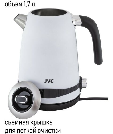 Чайники, термопоты: Чайник JVC JK-KE1730 white фотографии