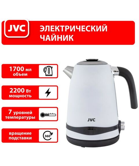 Чайники, термопоты: Чайник JVC JK-KE1730 white фотографии