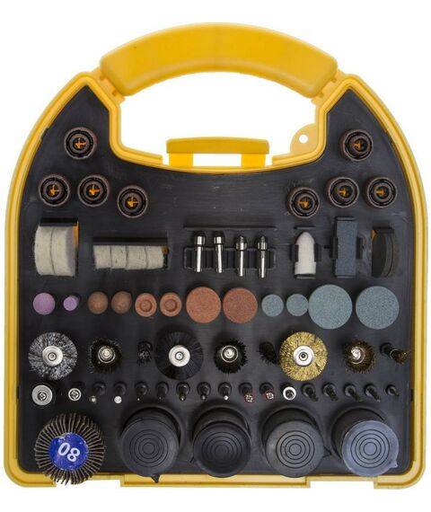 Прямошлифовальные машины (граверы): Набор мини-насадок для гравировальных машин STAYER MASTER 29900-H186 186 предметов, пластиковый кейс фотографии