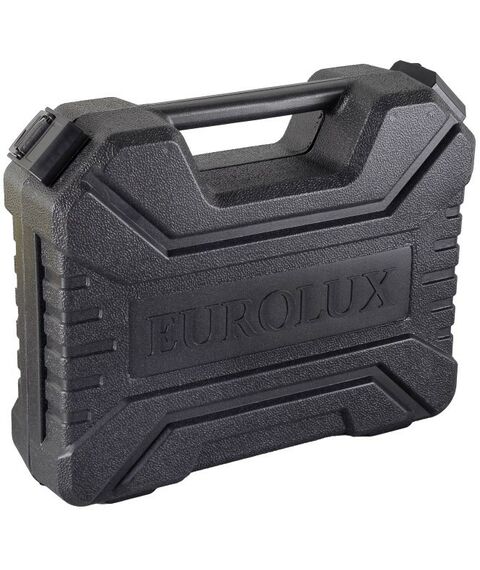 Дрели и шуруповерты: Дрель-шуруповерт аккумуляторная Eurolux ДА-18/2Li безударный, быстрозажимной, 0-400, 0-1400 об/мин, 30/12 Нм, 18В, 1.5 А*ч, 1.3 кг, кейс [72/14/40] фотографии