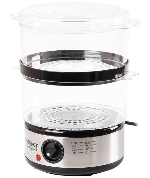 Пароварки: Пароварка Endever Vita-165 черный/стальной [90033] фотографии