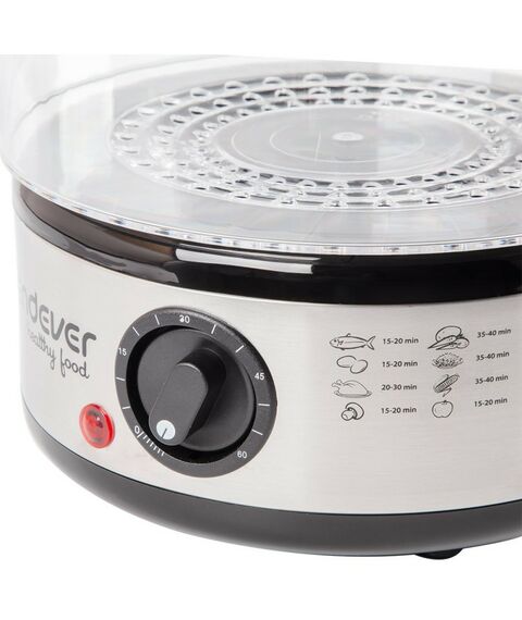 Пароварки: Пароварка Endever Vita-173 черный/стальной [90034] фотографии