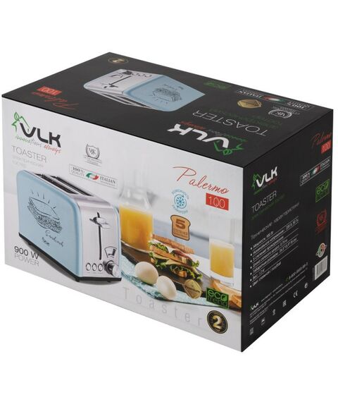 Тостеры: Тостер VLK Palermo 100 голубой [90280] фотографии