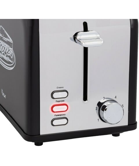 Тостеры: Тостер VLK Palermo 101 черный [90281] фотографии