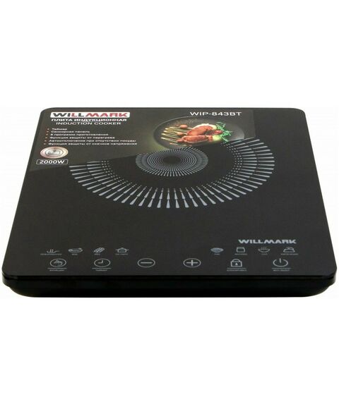 Электроплитки: Плитка индукционная WILLMARK WIP-843BT фотографии