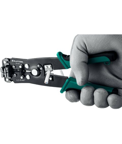 Электромонтажный инструмент: Стриппер автоматический многофункциональный KRAFTOOL TK-6 0.2 - 6 мм2 [22635] фотографии
