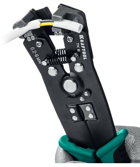 Электромонтажный инструмент: Стриппер автоматический многофункциональный KRAFTOOL TK-6 0.2 - 6 мм2 [22635] фотографии