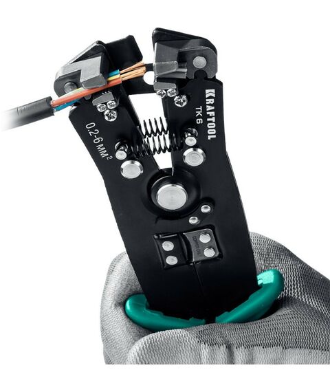 Электромонтажный инструмент: Стриппер автоматический многофункциональный KRAFTOOL TK-6 0.2 - 6 мм2 [22635] фотографии