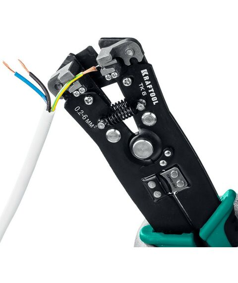 Электромонтажный инструмент: Стриппер автоматический многофункциональный KRAFTOOL TK-6 0.2 - 6 мм2 [22635] фотографии