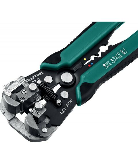 Электромонтажный инструмент: Стриппер автоматический многофункциональный KRAFTOOL TK-8 0.05 - 8 мм2 [22637] фотографии