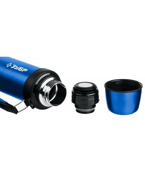 Термосы, контейнеры, бидоны, канистры: Термос туристический Зубр ЭКСПЕРТ 1000мл с ручкой [48160-1000] фотографии