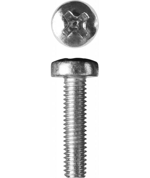 Метрический крепеж: Винт Зубр M3 x 16 мм DIN 7985, 5 кг, кл. пр. 4.8, оцинкованный [303150-03-016] фотографии