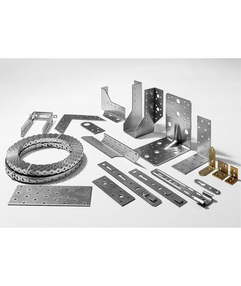 Перфорированный крепеж: Перфорированная монтажная лента Зубр ПЛ-2.0 40х2мм, 10м [310245-040] фотографии