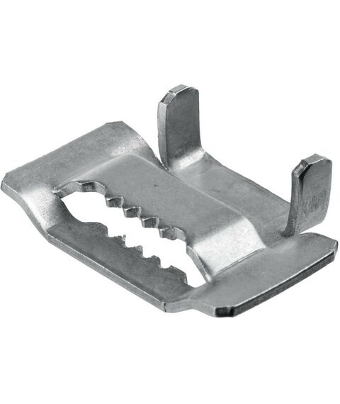 Перфорированный крепеж: Бюгель для бандажной ленты Зубр Профессионал 20мм 150 шт, нержавеющий, БГЛ [310266] фотографии