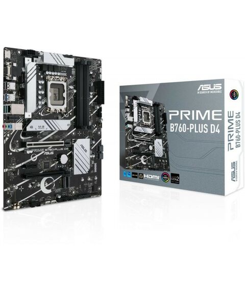 Материнские платы: Материнская плата Asus PRIME B760-PLUS D4 LGA1700 <B760> 2xPCI-E Dsub+HDMI+DP 2.5GbLAN SATA  ATX 4DDR4 (RTL) фотографии