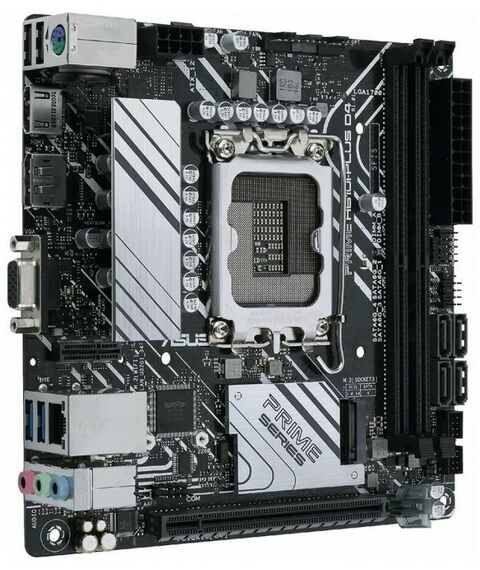 Материнские платы: Материнская плата Asus PRIME H610I-PLUS D4-CSM LGA1700 <H610> PCI-E Dsub+HDMI+DP GbLAN SATA Mini-ITX 2DDR4 (RTL) фотографии