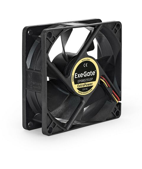 Вентиляторы и охлаждение: Вентилятор Exegate EP08025S3P 3пин, 80x80x25мм [EX166174RUS] фотографии
