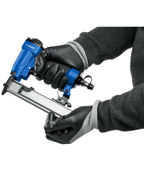 Пневмостеплеры: Пневматический нейлер (гвоздезабиватель) Зубр Профессионал P0.6-25 шпильки тип P0.6 (12-25 мм) [31936] фотографии