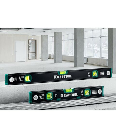 Строительные уровни: уровень с зеркальным глазком KRAFTOOL 1500 мм [34781-150] фотографии