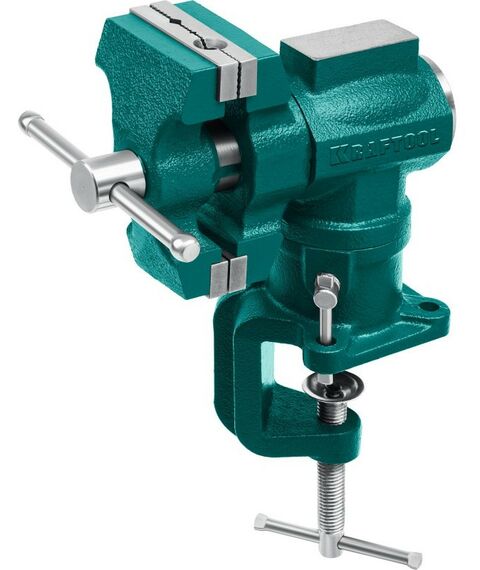 Тиски, струбцины, наковальни, верстаки: Многофункциональные настольные тиски KRAFTOOL 3D-MINI 65/38 мм [32714-65] фотографии