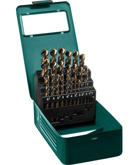 Наборы оснастки: Набор сверл по металлу KRAFTOOL COBALT 25шт 1-13мм HSS-Co(8%), сталь М42(S2-10-1-8) [29656-H25] фотографии