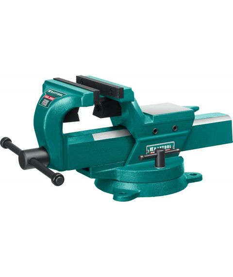 Тиски, струбцины, наковальни, верстаки: Кованые стальные тиски KRAFTOOL FORGE-155/200 с регулировкой компенсации люфта [32700-200] фотографии