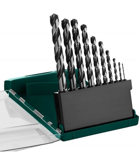 Буры, пики, коронки, сверла: Набор сверл по металлу KRAFTOOL HSS-G 10шт(1-10мм) сталь М2(S6-5-2) [29651-H10] фотографии