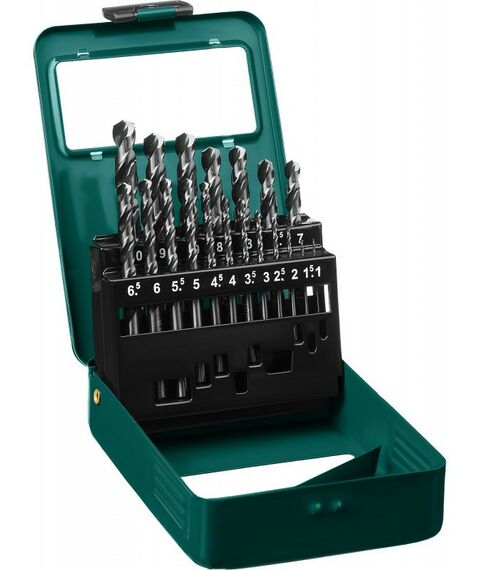 Наборы оснастки: Набор сверл по металлу KRAFTOOL HSS-G 19шт(1-10мм) HSS-G, сталь М2(S6-5-2) [29651-H19] фотографии