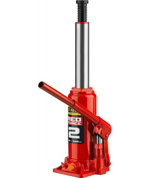 Домкраты: Домкрат бутылочный гидравлический STAYER RED FORCE 2т 181-345мм [43160-2] фотографии