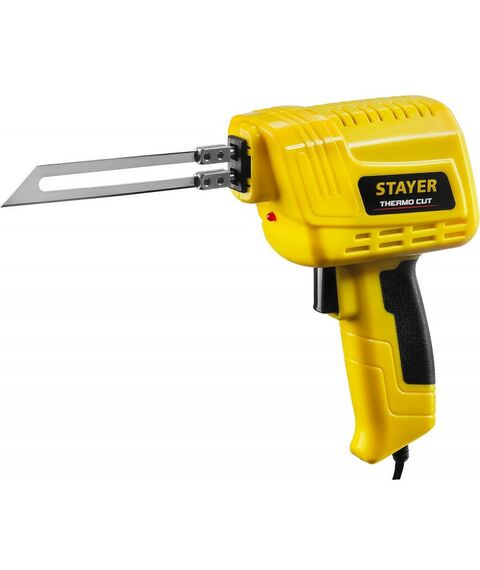 Паяльное оборудование: Прибор для терморезки STAYER Thermo cut 150 Вт в наборе 2 ножа, быстрый рез пенопласта + пластика фотографии
