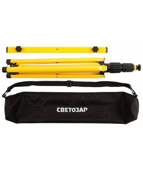 Лампы, светильники, ночники: Штатив переносной для 2-х прожекторов СВЕТОЗАР 56922-B 1.6м, сумка фотографии