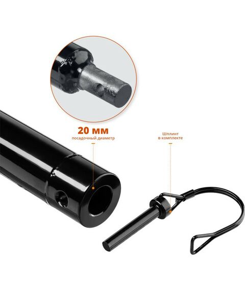 Шнеки для мотобуров: Удлинитель шнека для мотобуров Зубр 1000 мм [7050-100] фотографии