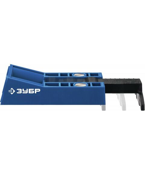 Столярно-слесарный инструмент: Кондуктор двойной Зубр 30091 для глухих отверстий, два отверстия, в кейсе фотографии