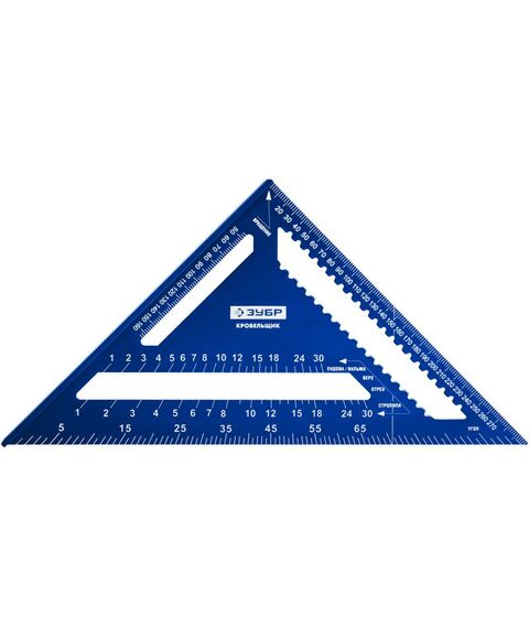 Угломеры, уклономеры: Универсальный кровельный угольник Зубр Кровельщик 300 мм 5-в-1 [34391-30] фотографии