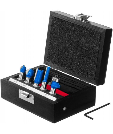 Принадлежности для фрезерных станков: Набор профильных фрез по дереву Зубр Профессионал 28795-H5 5шт фотографии