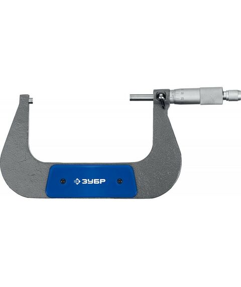 Микрометры: Микрометр Зубр Профессионал МК 125 гладкий механический, диапазон 100-125мм, шаг измерения 0,01мм [34480-125] фотографии