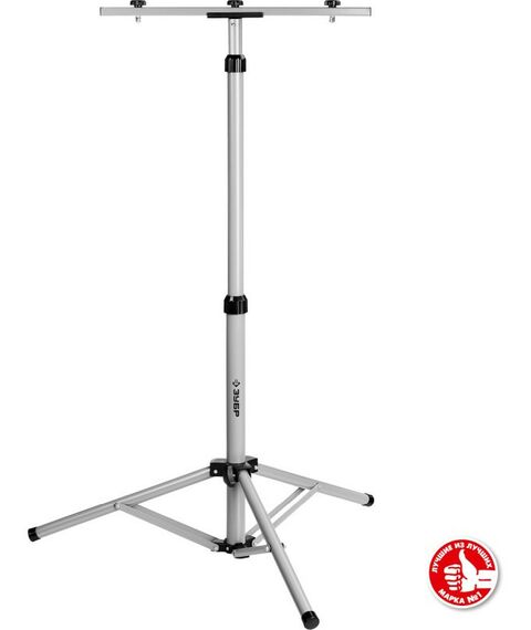 Лампы, светильники, ночники: Телескопический штатив для 2х прожекторов Зубр Профессионал ТШ-2 1.6м [56932] фотографии