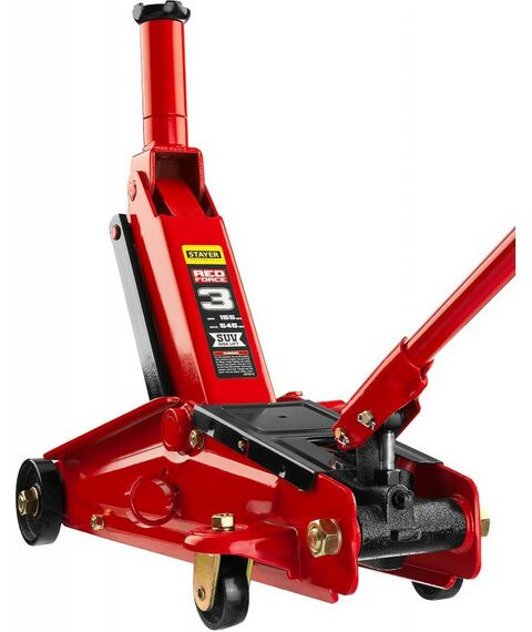 Домкраты: Подкатной домкрат с высоким подъемом STAYER RED FORCE R-55 3т 155-545мм [43157-3] фотографии