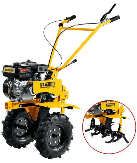 Тракторы и мотоблоки: Бензиновый мотоблок STEHER GT-430 с понижающей передачей, 7 л.с. фотографии